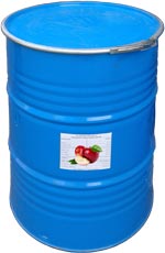 Barrel of aseptic apple juice concentrate